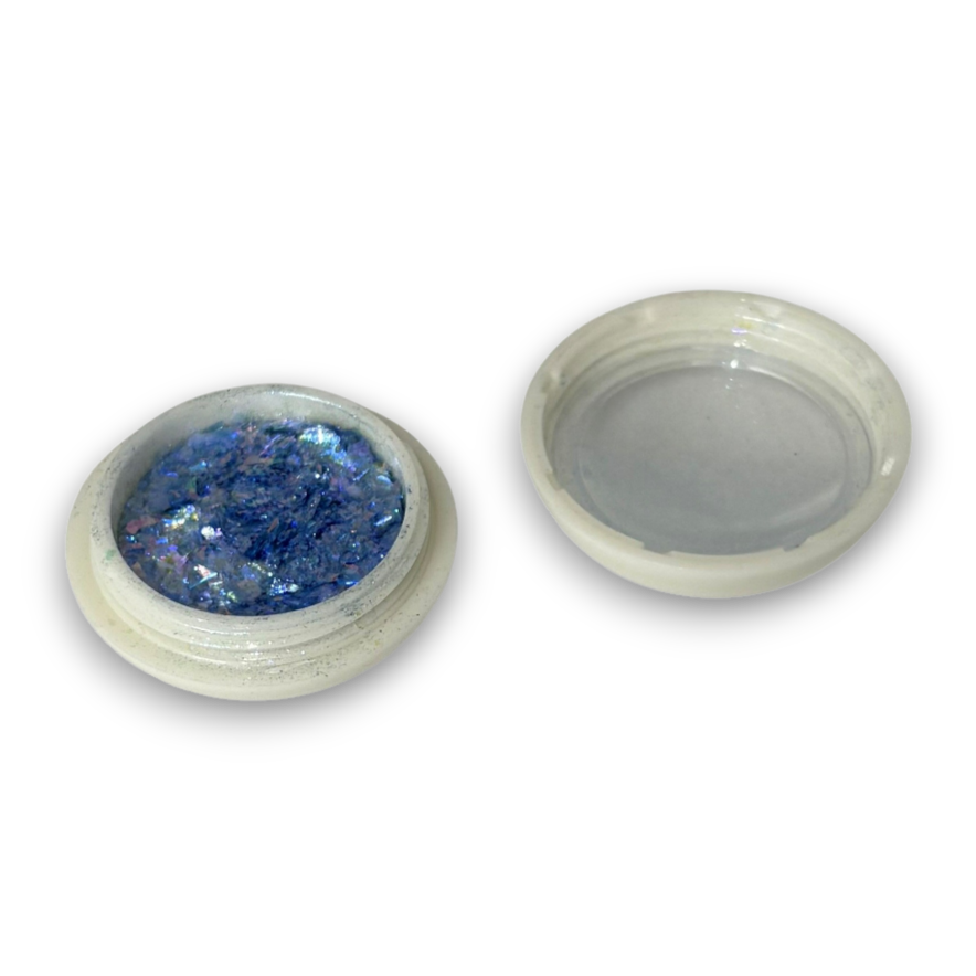 Poudre paillete hologramme bleue #34