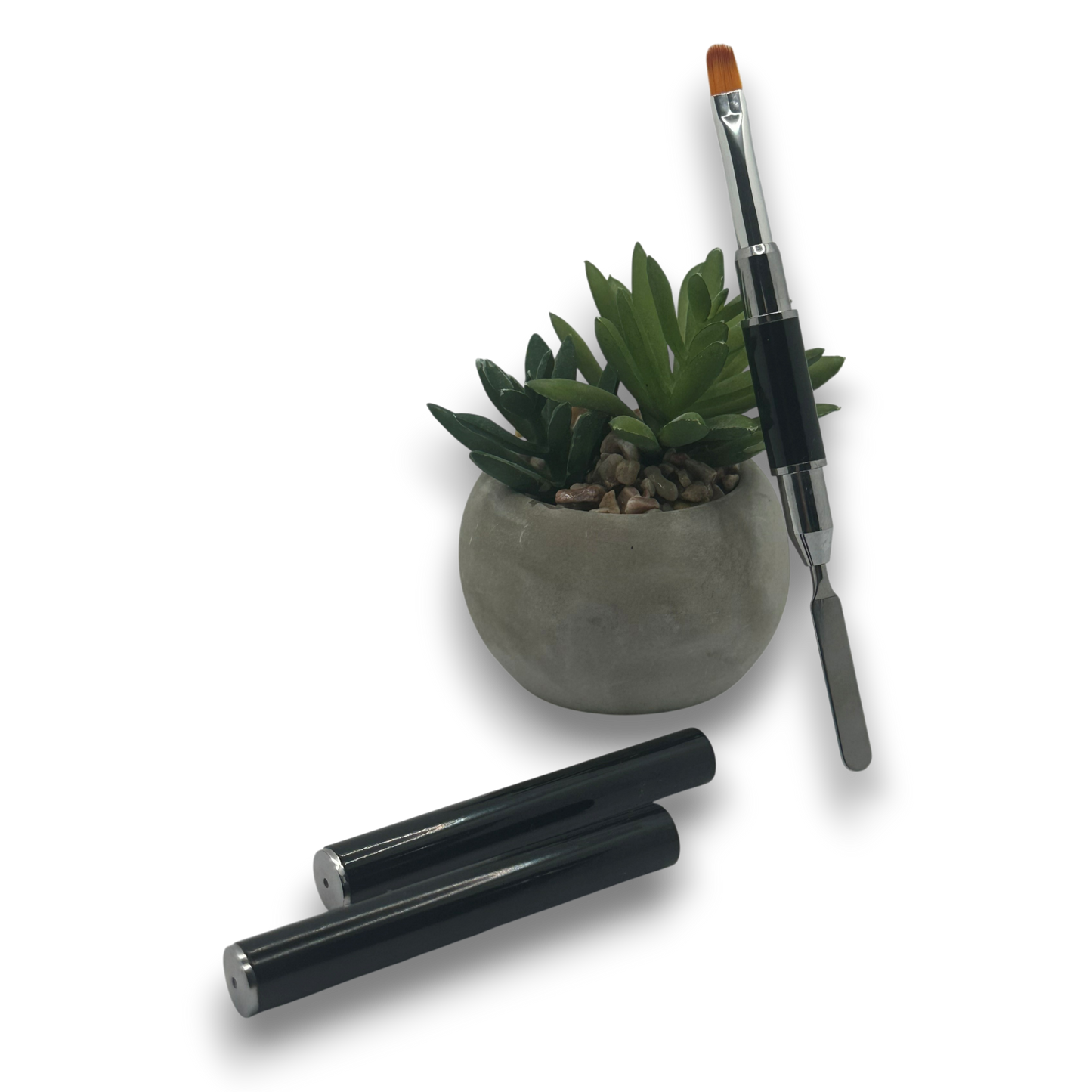 Pinceau Poly Gel avec Spatule 2 en 1