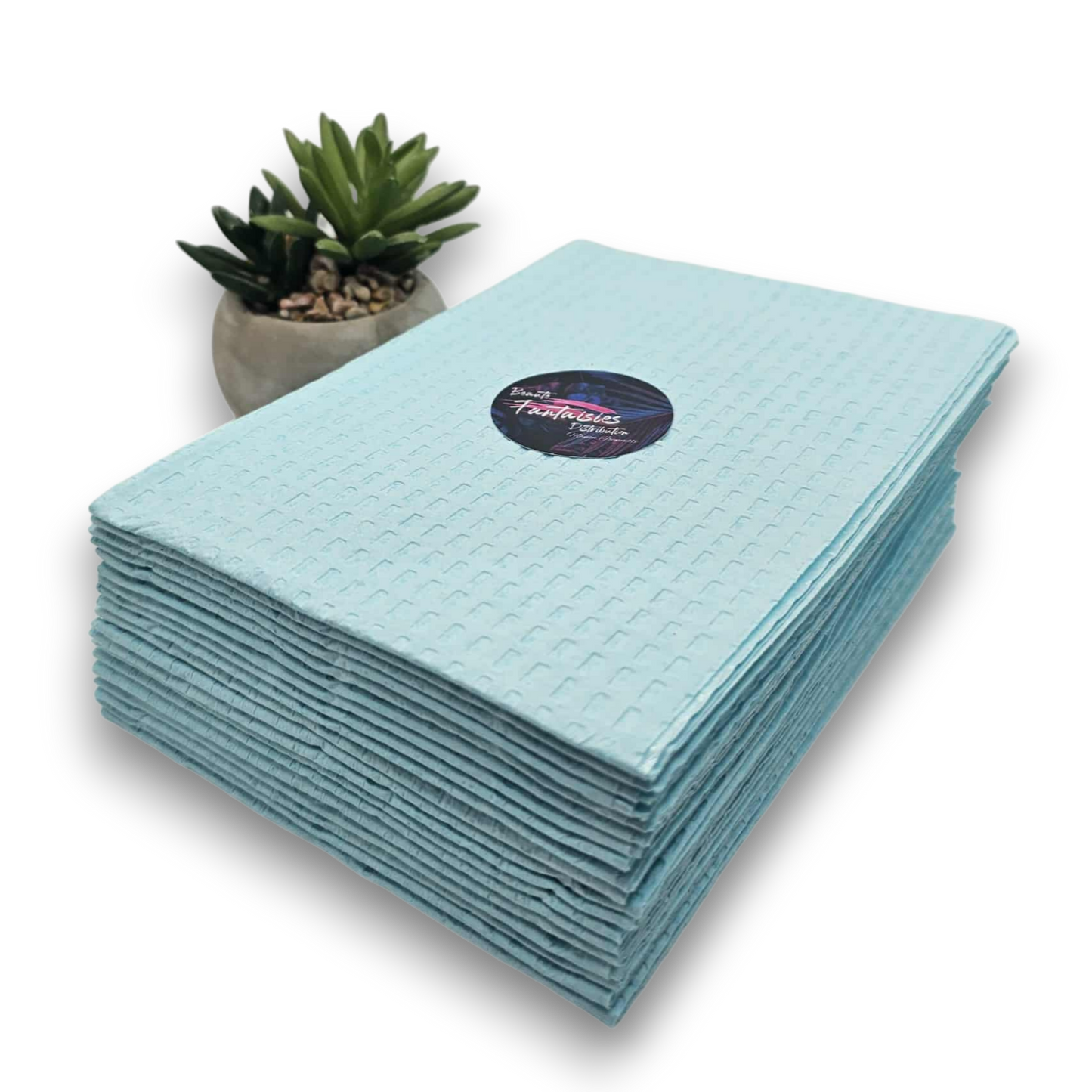 Serviette plastifiée (Gibson) Bleue 20 unités