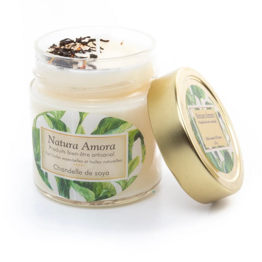 Chandelle de soya - CITROUILLE &THÉ DE CHAï