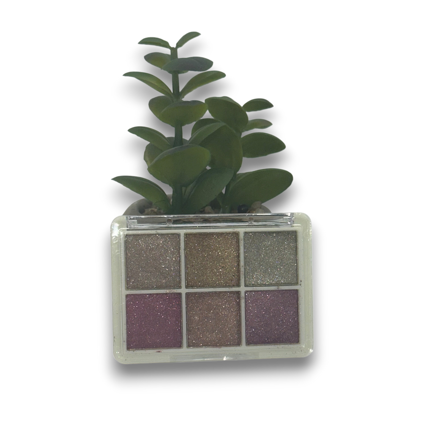 Coffret de poudres compacts à effets chromes doré rosé #8