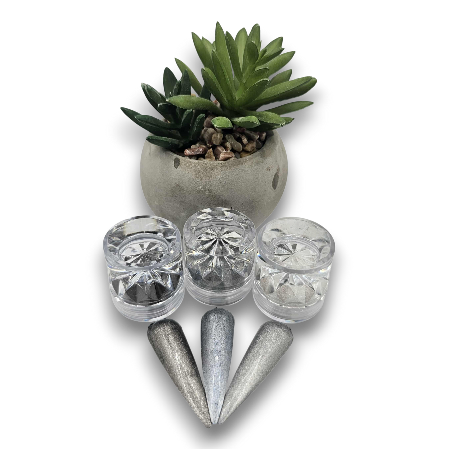 Poudre miroir de haute qualité en 3 couleurs.