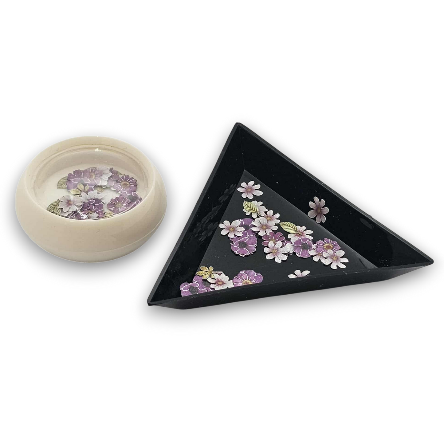 Boite à bijoux - Fleur mauve #30