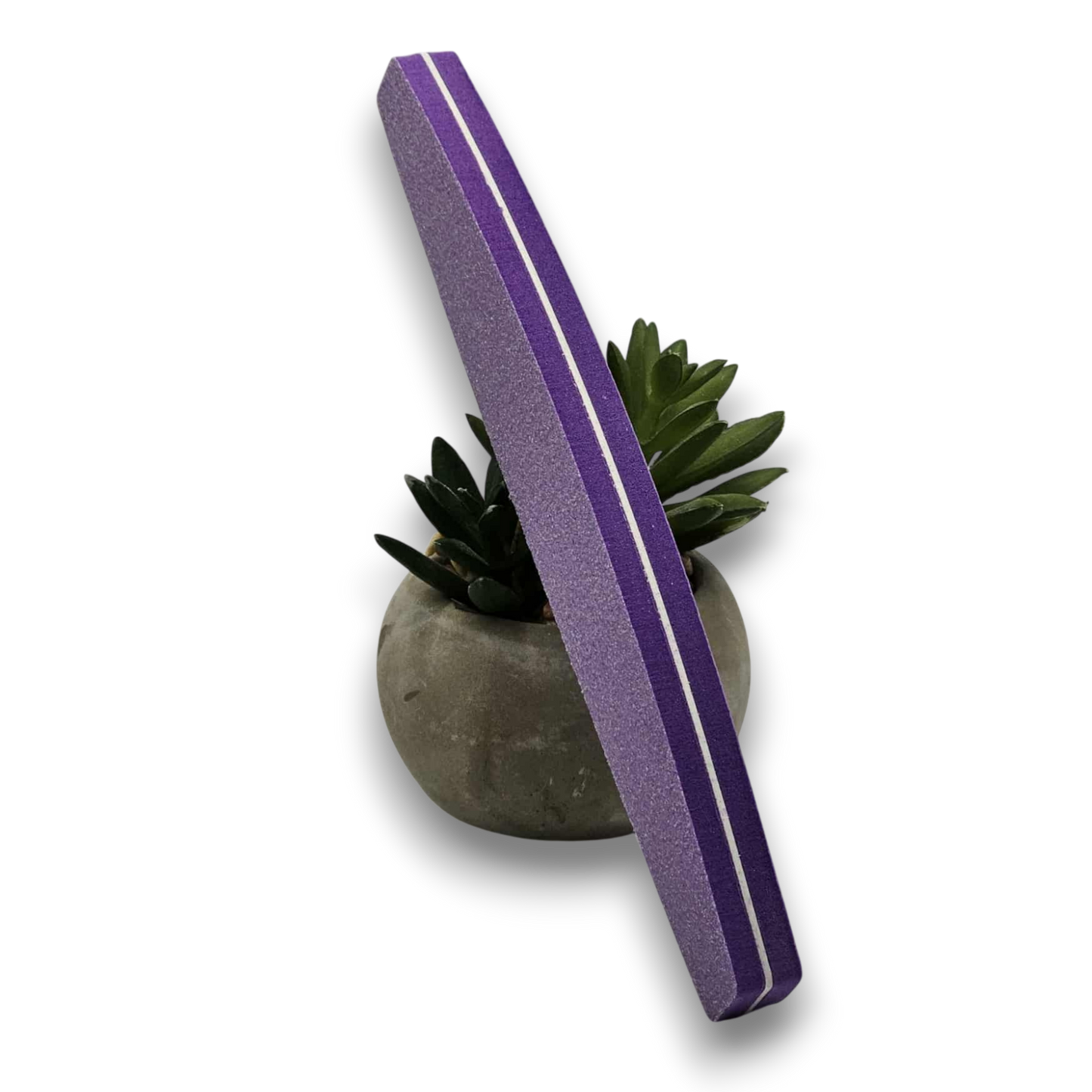 Lime buffer demi-lune mauve