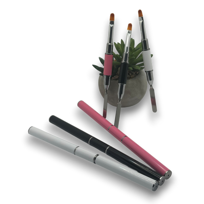 Pinceau Poly Gel avec Spatule 2 en 1