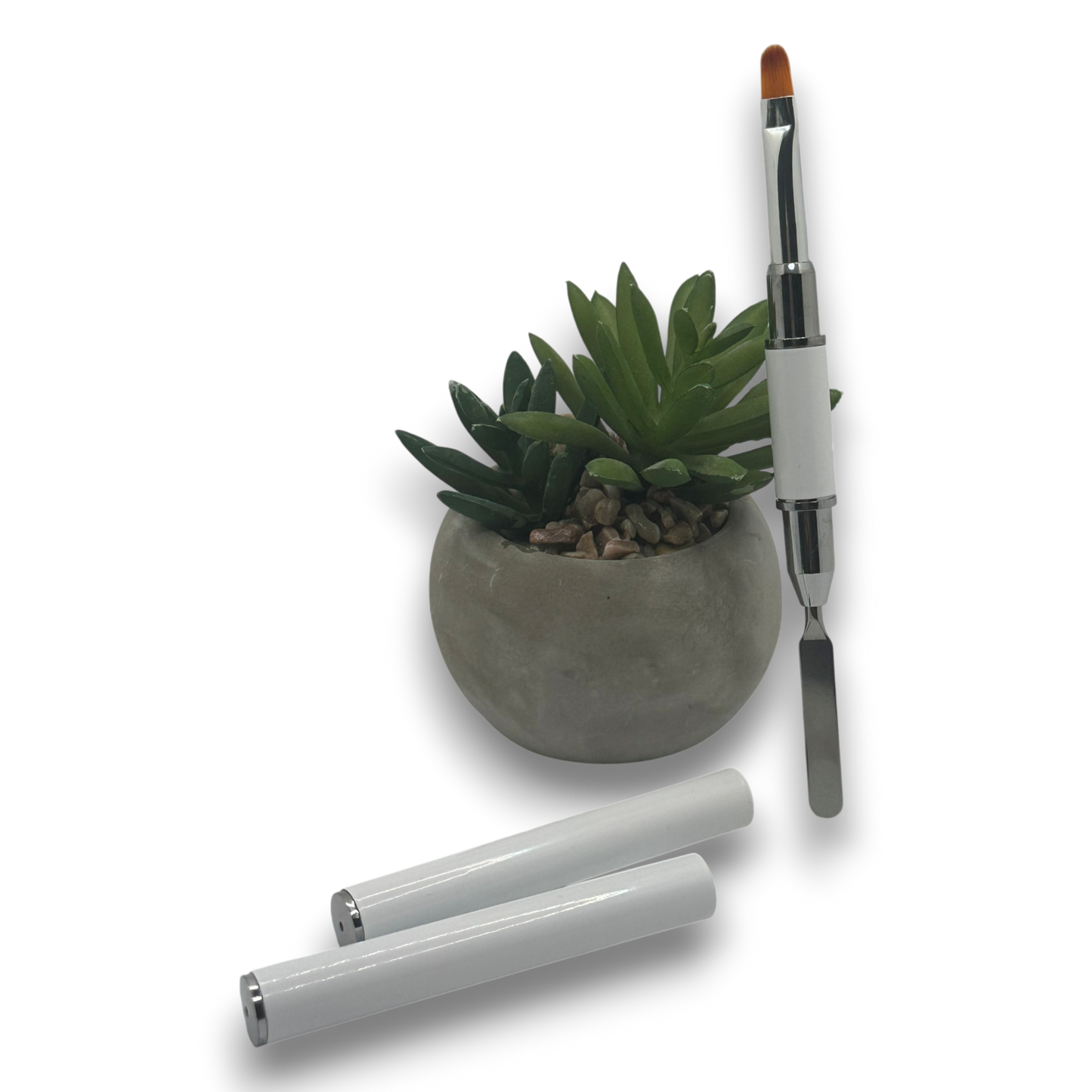 Pinceau Poly Gel avec Spatule 2 en 1