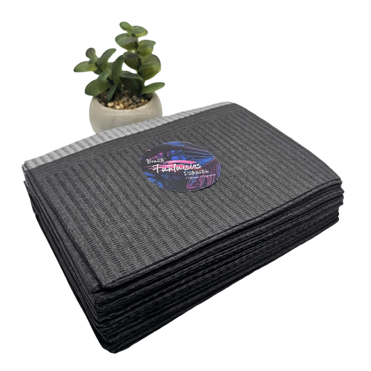 Serviette plastifiée (Gibson) Noir 20 unités