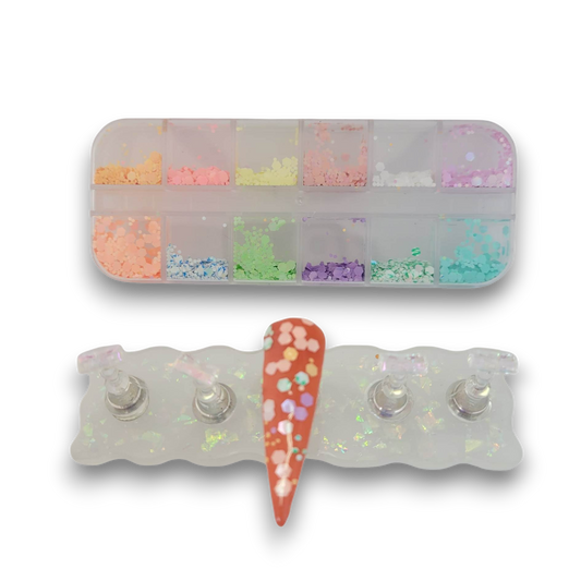 Boite à bijoux - Paillettes multicolores #14