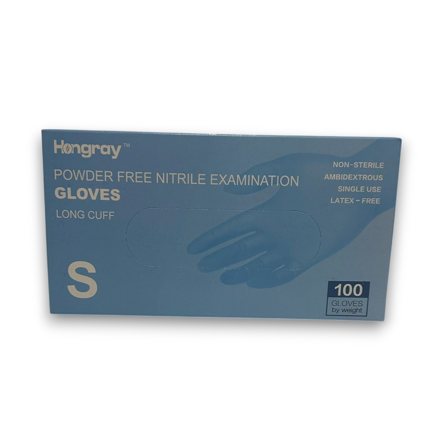 Gants de Nitrile Bleus Sans Poudre (100pcs)